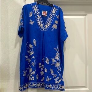 Johnny Was | Dresses | Johnny Was Dolman Domingo Embroidered Linen Dress |  Poshmark